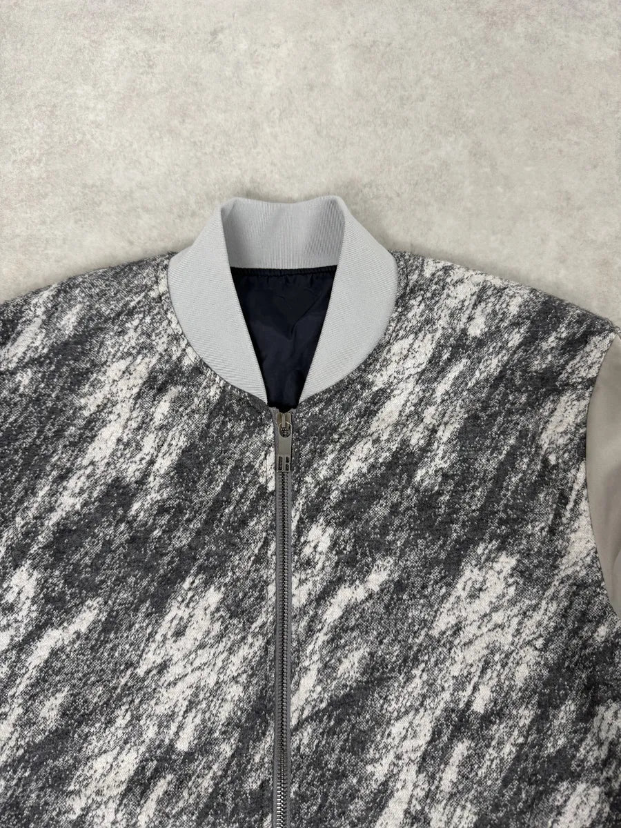 2010s Bikkembergs Abstract Black & Beige Bomber Jacket XAaFAUp 6