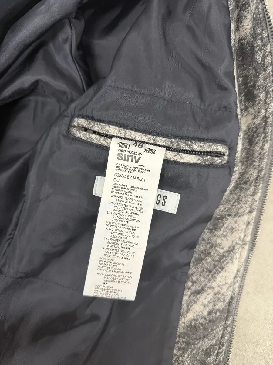 2010s Bikkembergs Abstract Black & Beige Bomber Jacket XAaFAUp 8