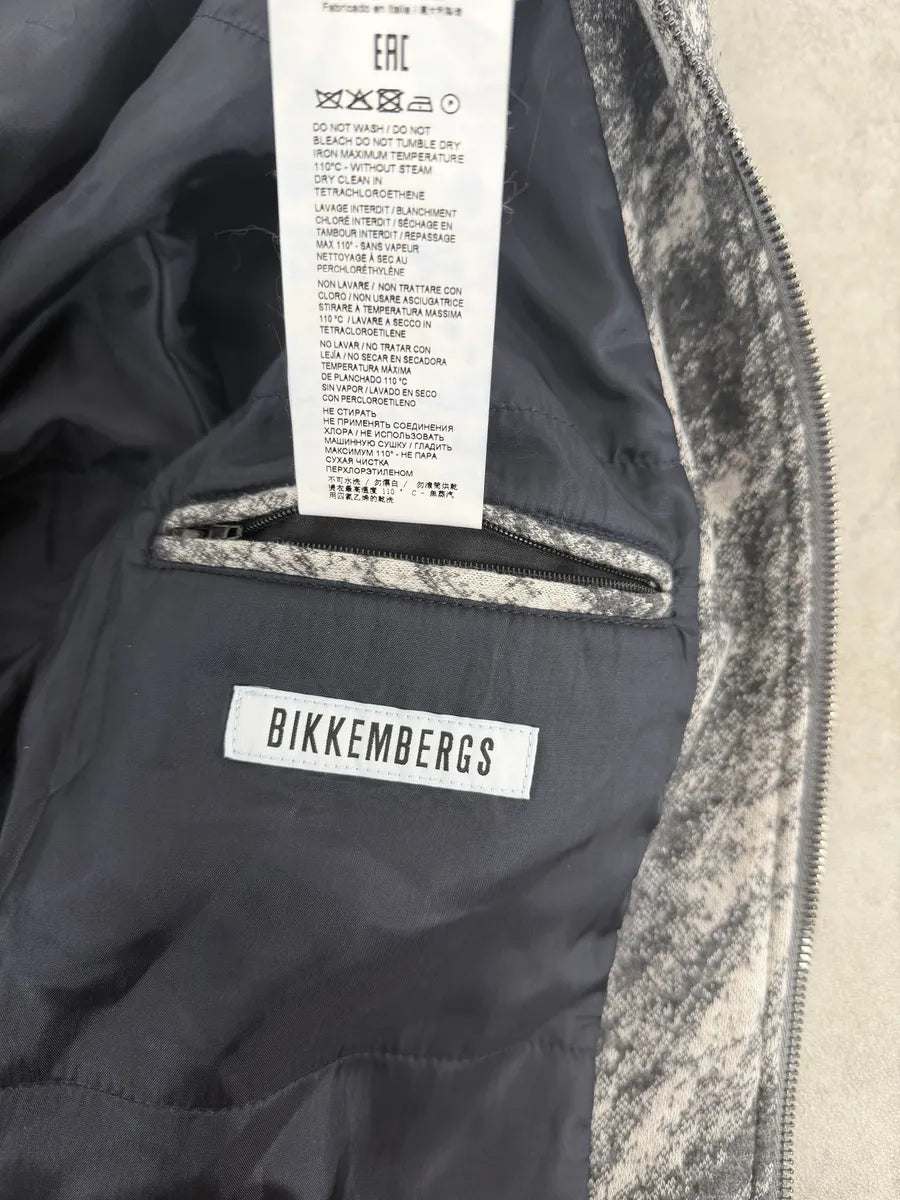 2010s Bikkembergs Abstract Black & Beige Bomber Jacket XAaFAUp 9