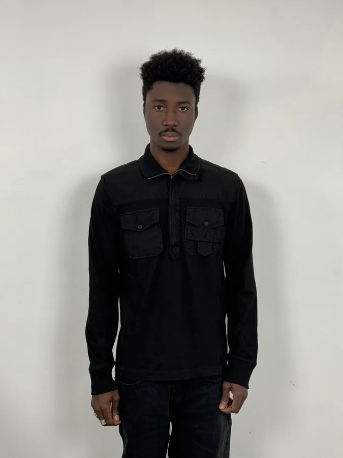 2010s Bikkembergs Black Cargo Polo Shirt UavJLPq 1