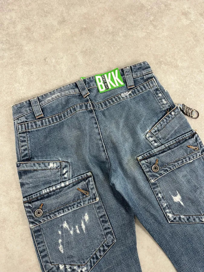 2010s Bikkembergs Blue Avant-Garde Denim Jeans RaWEDOT 7