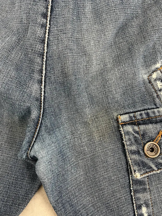 2010s Bikkembergs Blue Avant-Garde Denim Jeans RaWEDOT 11