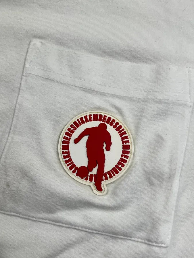 2010s Bikkembergs White & Grey Layered Logo Longsleeve tPahLlj 8