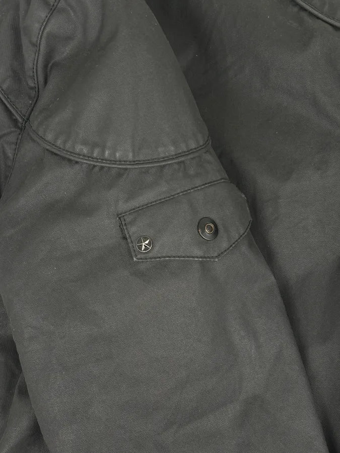 2010s Black Nylon Bomber Multi-Zip Jacket EQNoBNd 9