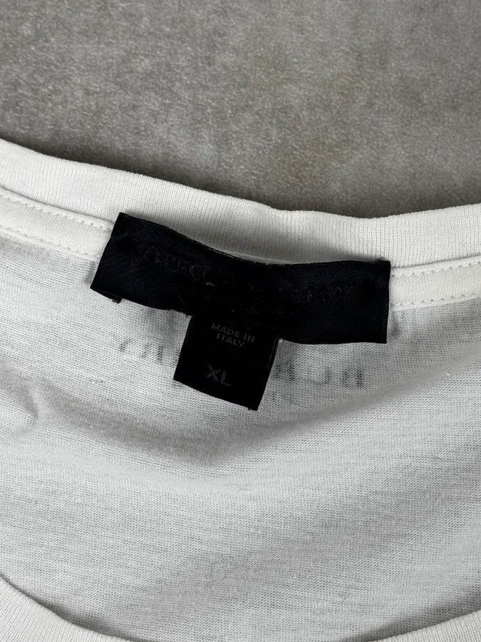 2000s Burberry White Notre-Dame Print T-Shirt HtipZlI 9