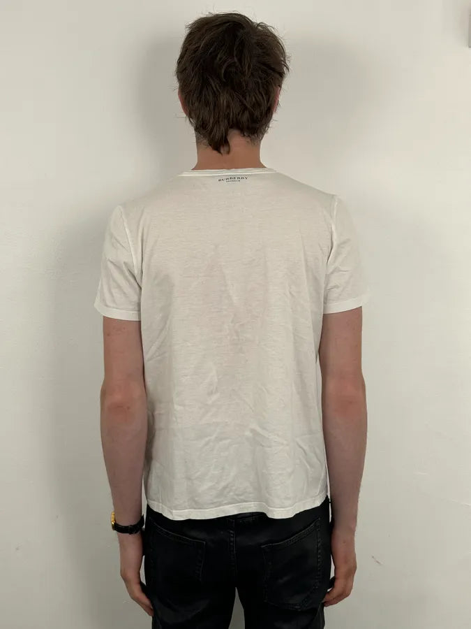 2000s Burberry White Notre-Dame Print T-Shirt HtipZlI 2