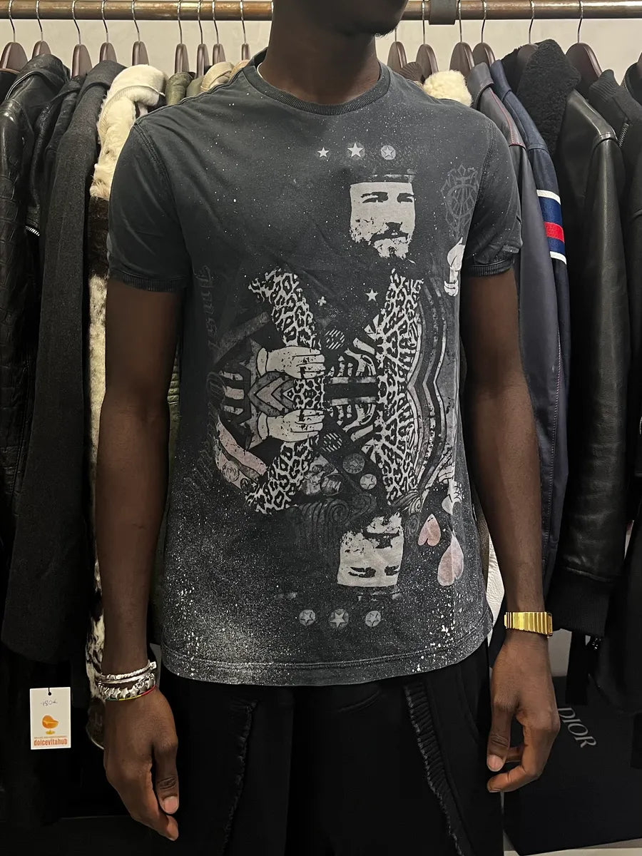 SS2011 Cavalli Anthracite Grey Dictator T-Shirt JhPRvqB 1