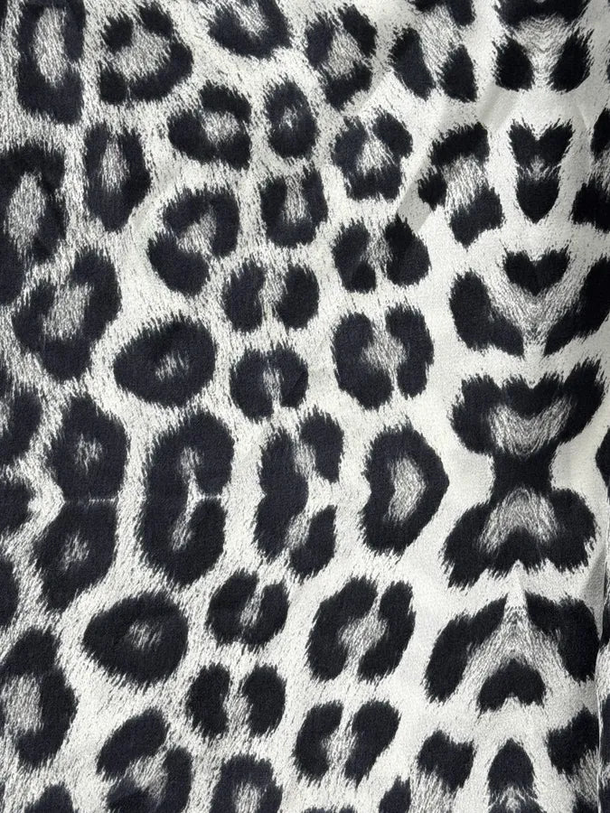 2010s Cavalli Black & White Leopard Silk Shirt JmTDmxF 9