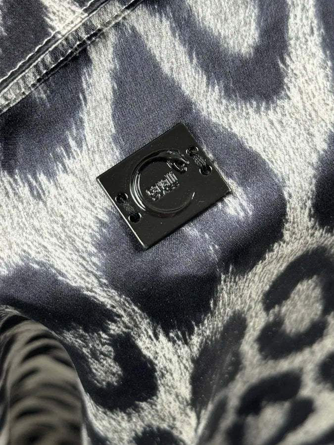 2010s Cavalli Black & White Leopard Silk Shirt JmTDmxF 11