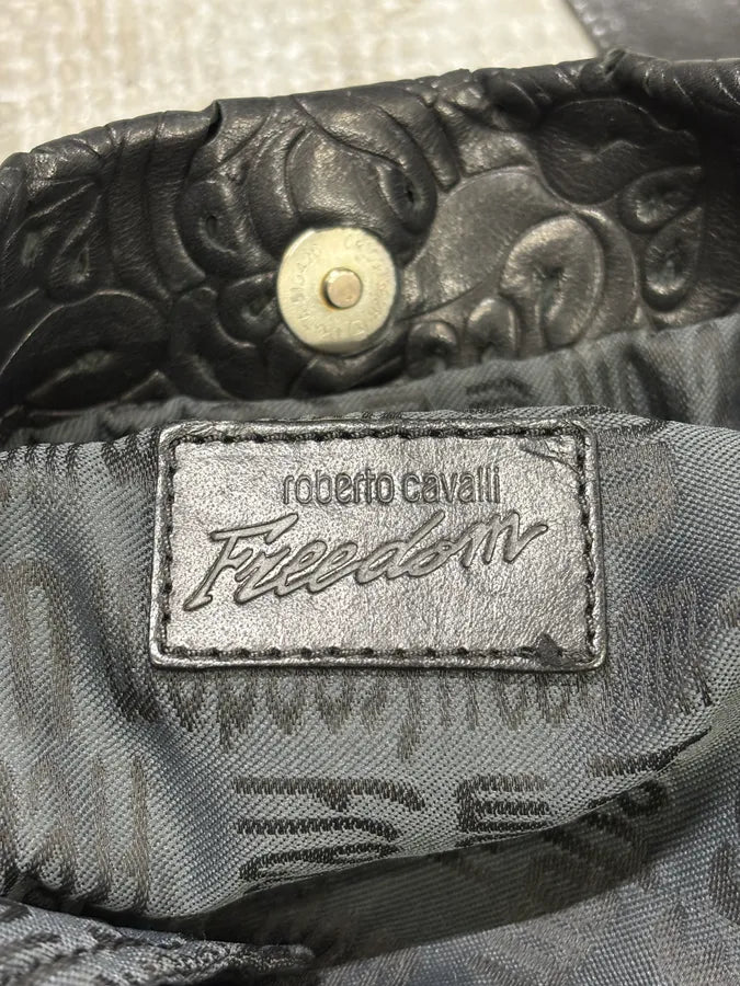 2010s Cavalli Black Leather Handle Bag MSKgntj 6