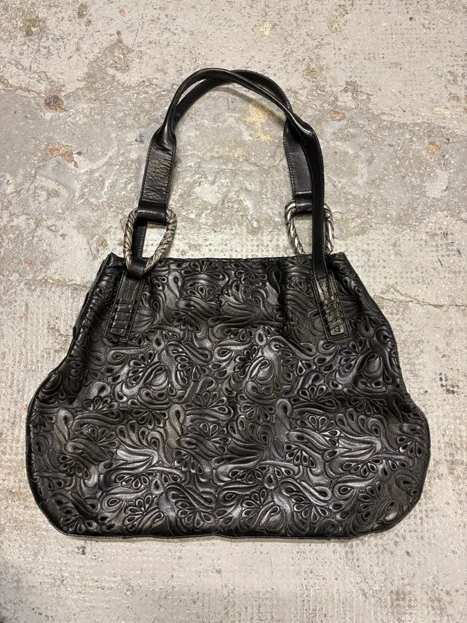 2010s Cavalli Black Leather Handle Bag MSKgntj 2
