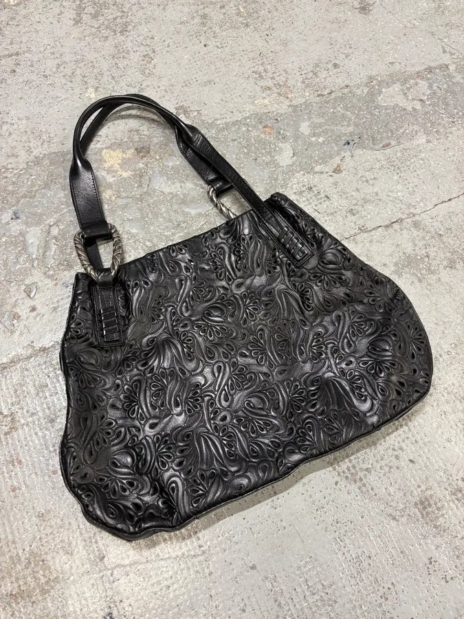 2010s Cavalli Black Leather Handle Bag MSKgntj 1