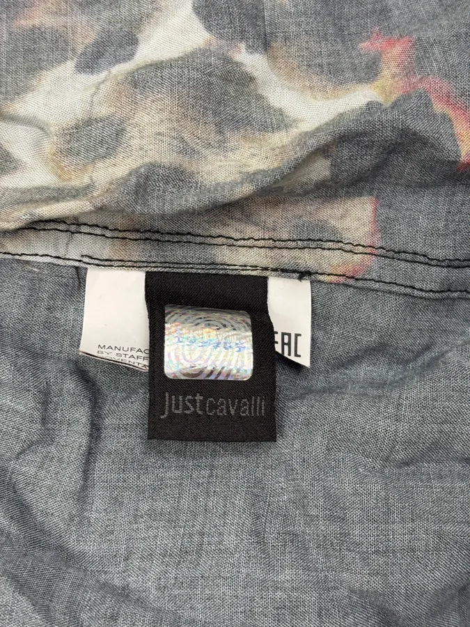 2010s Cavalli Black Leopard Fire Magma Shirt jOQjvOz 10