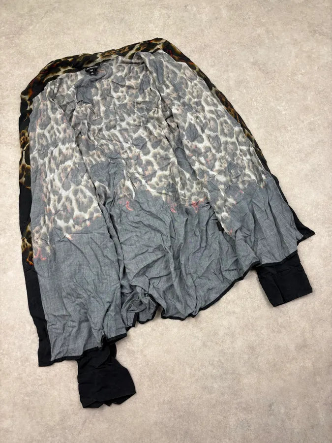 2010s Cavalli Black Leopard Fire Magma Shirt jOQjvOz 6