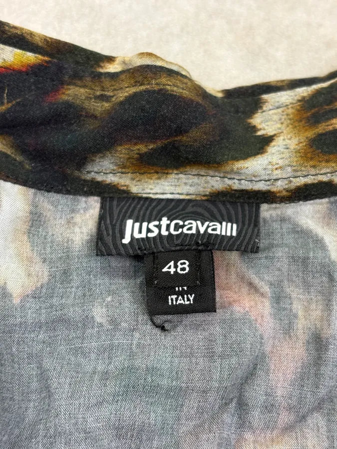 2010s Cavalli Black Leopard Fire Magma Shirt jOQjvOz 9