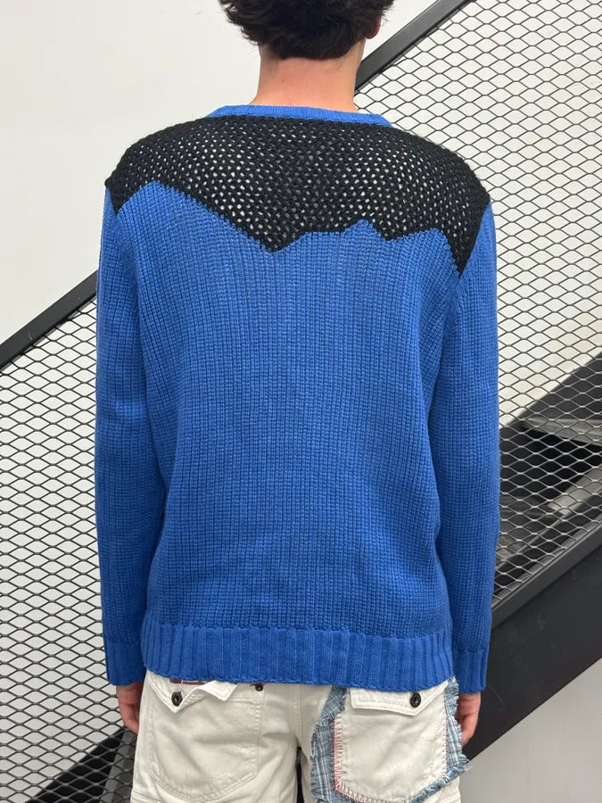 2010s Cavalli Blue & Black Contemporary Sweater jSFGJkQ 2