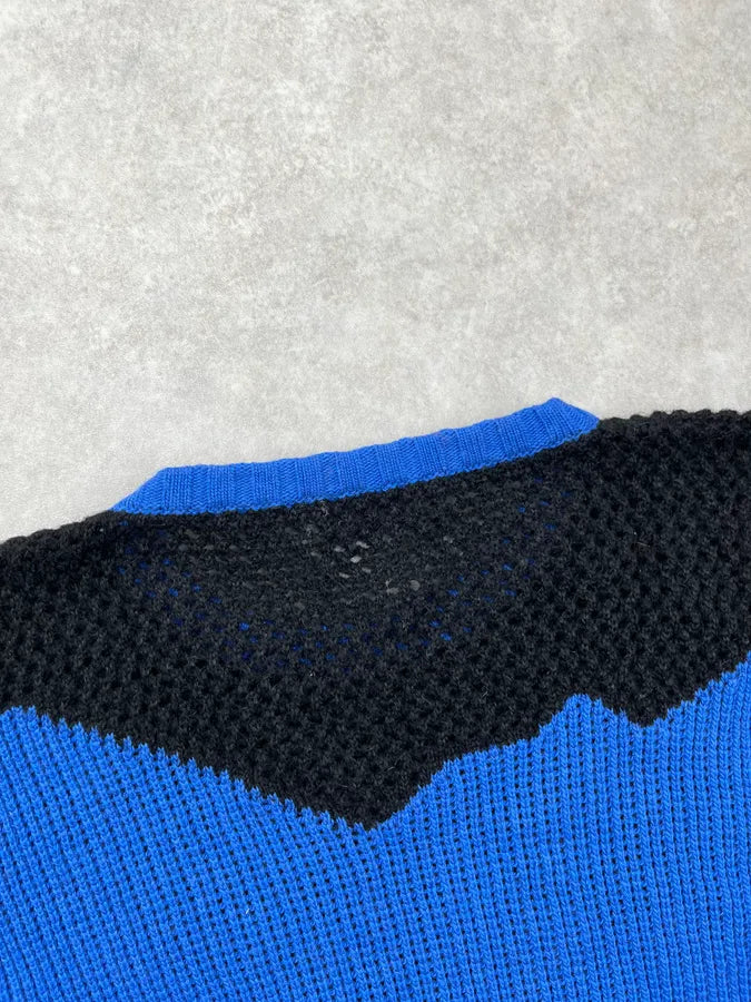 2010s Cavalli Blue & Black Contemporary Sweater jSFGJkQ 6