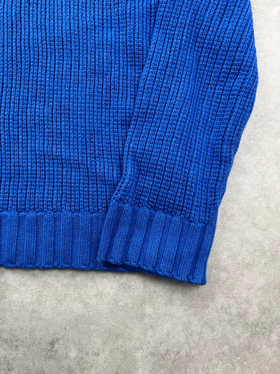 2010s Cavalli Blue & Black Contemporary Sweater jSFGJkQ 7