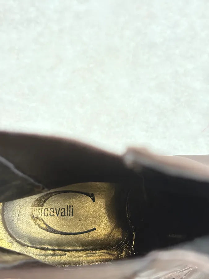 2010s Cavalli Brown Western Royal Leather Boots ySVvgGI 5