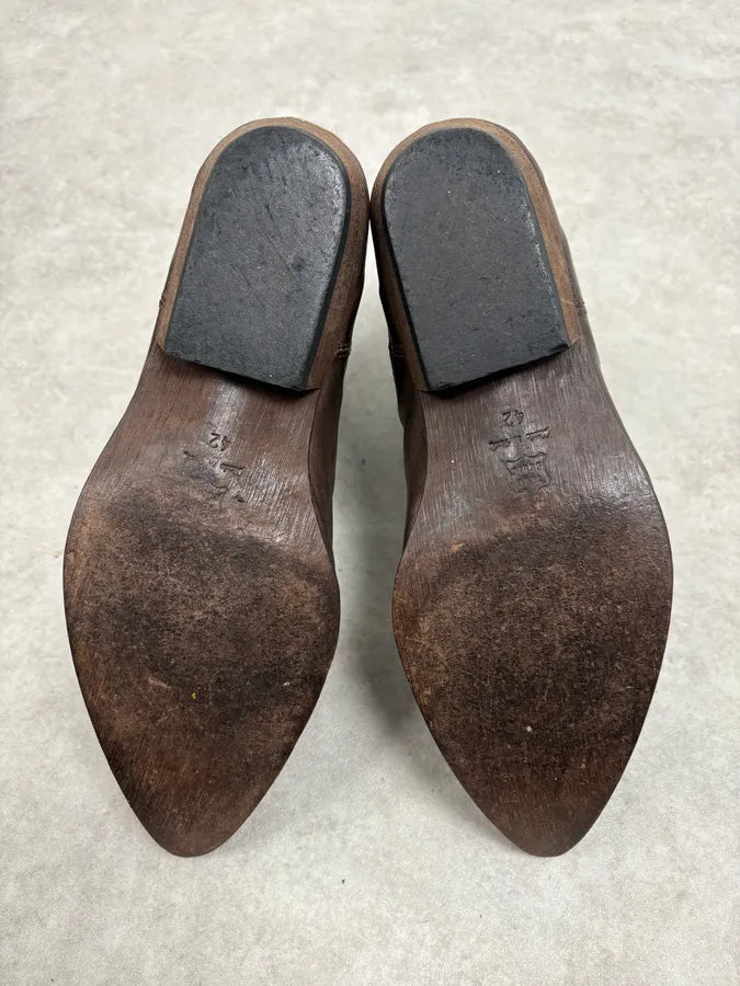 2010s Cavalli Brown Western Royal Leather Boots ySVvgGI 6