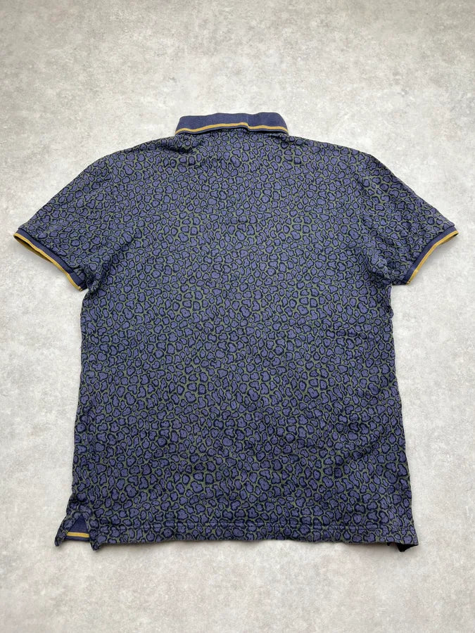 2010s Cavalli Class Leopard Navy Polo pWJYHBu 6