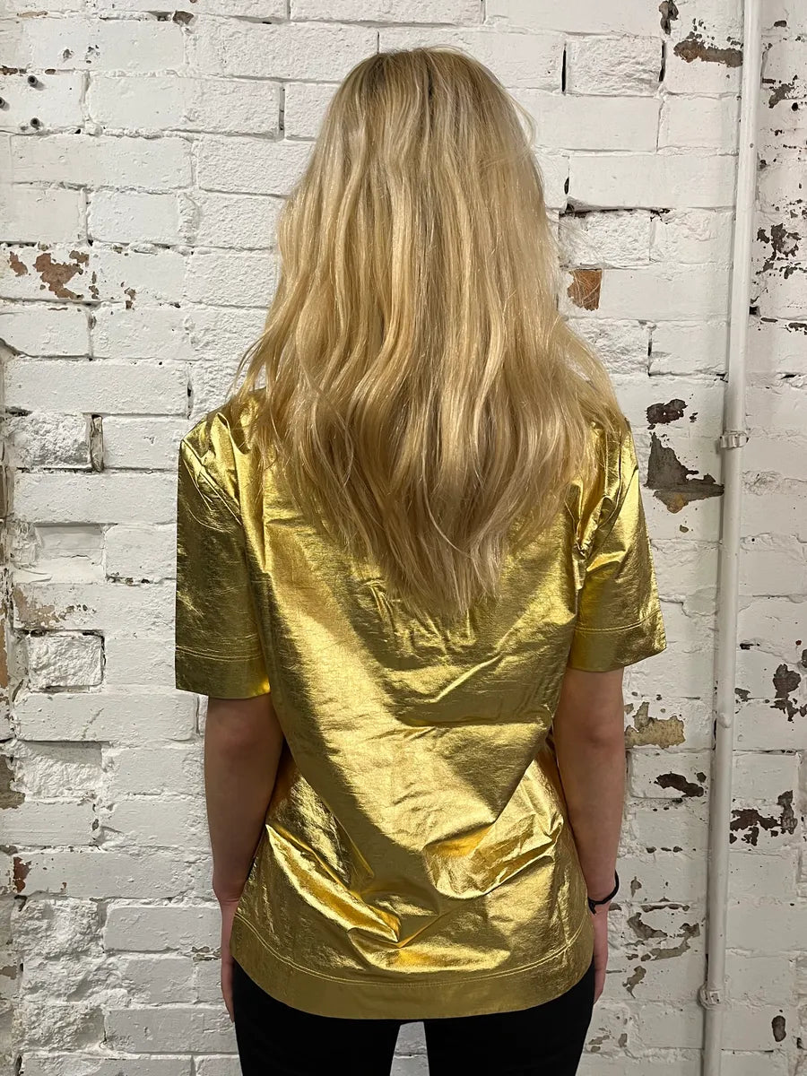 2010s Cavalli Gold Cotton Zebra Print T-Shirt  DgCSlfT 2