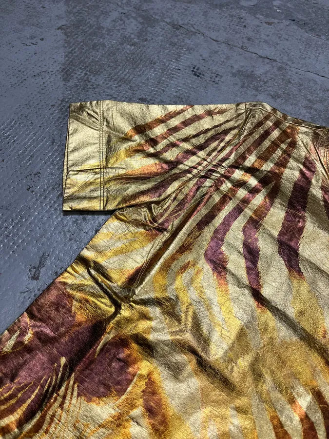 2010s Cavalli Gold Cotton Zebra Print T-Shirt  DgCSlfT 5