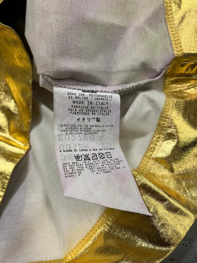 2010s Cavalli Gold Cotton Zebra Print T-Shirt  DgCSlfT 8