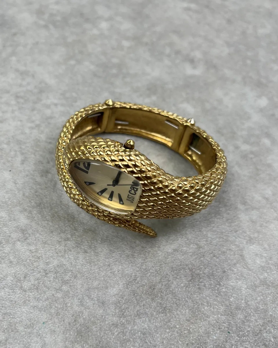 2010s Cavalli Golden Snake Bracelet Watch  gcaBIzE 1