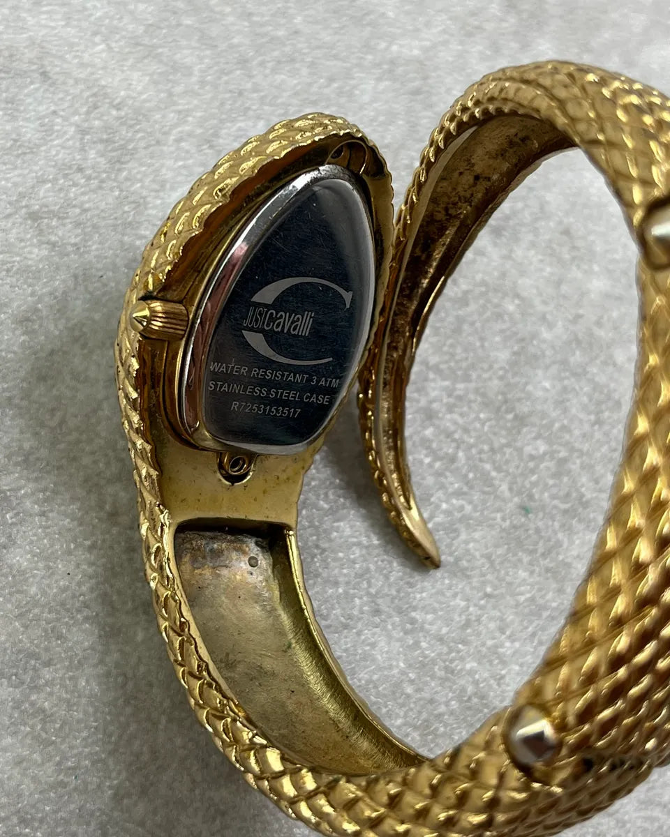 2010s Cavalli Golden Snake Bracelet Watch  gcaBIzE 7