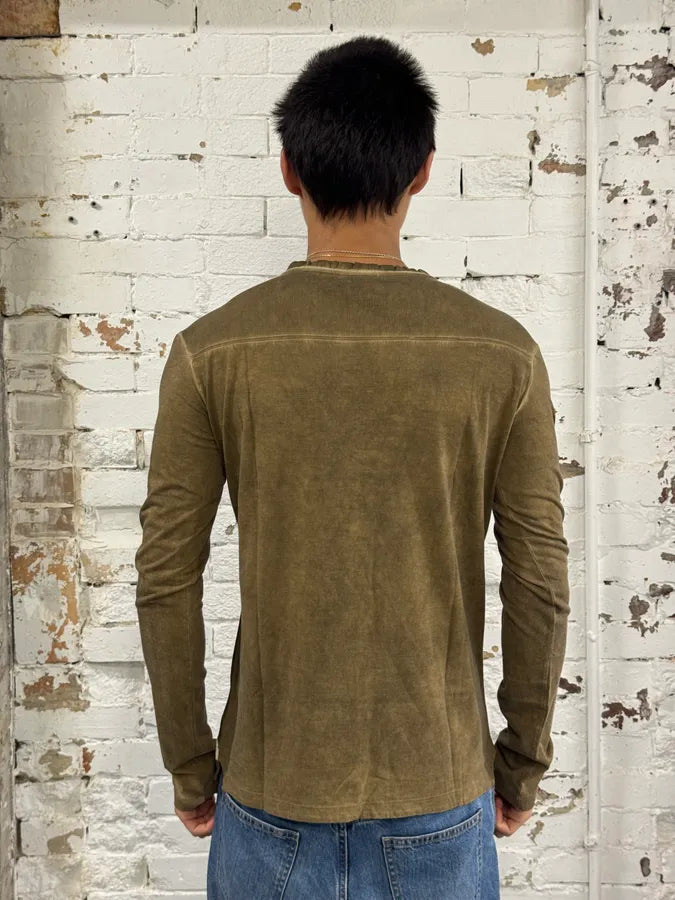 2010s Cavalli Green Military Longsleeves  OLyRRYi 2