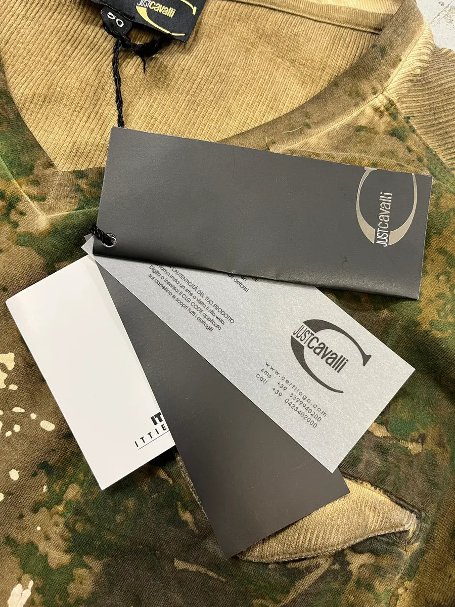 2010s Cavalli Green Military Longsleeves  OLyRRYi 9