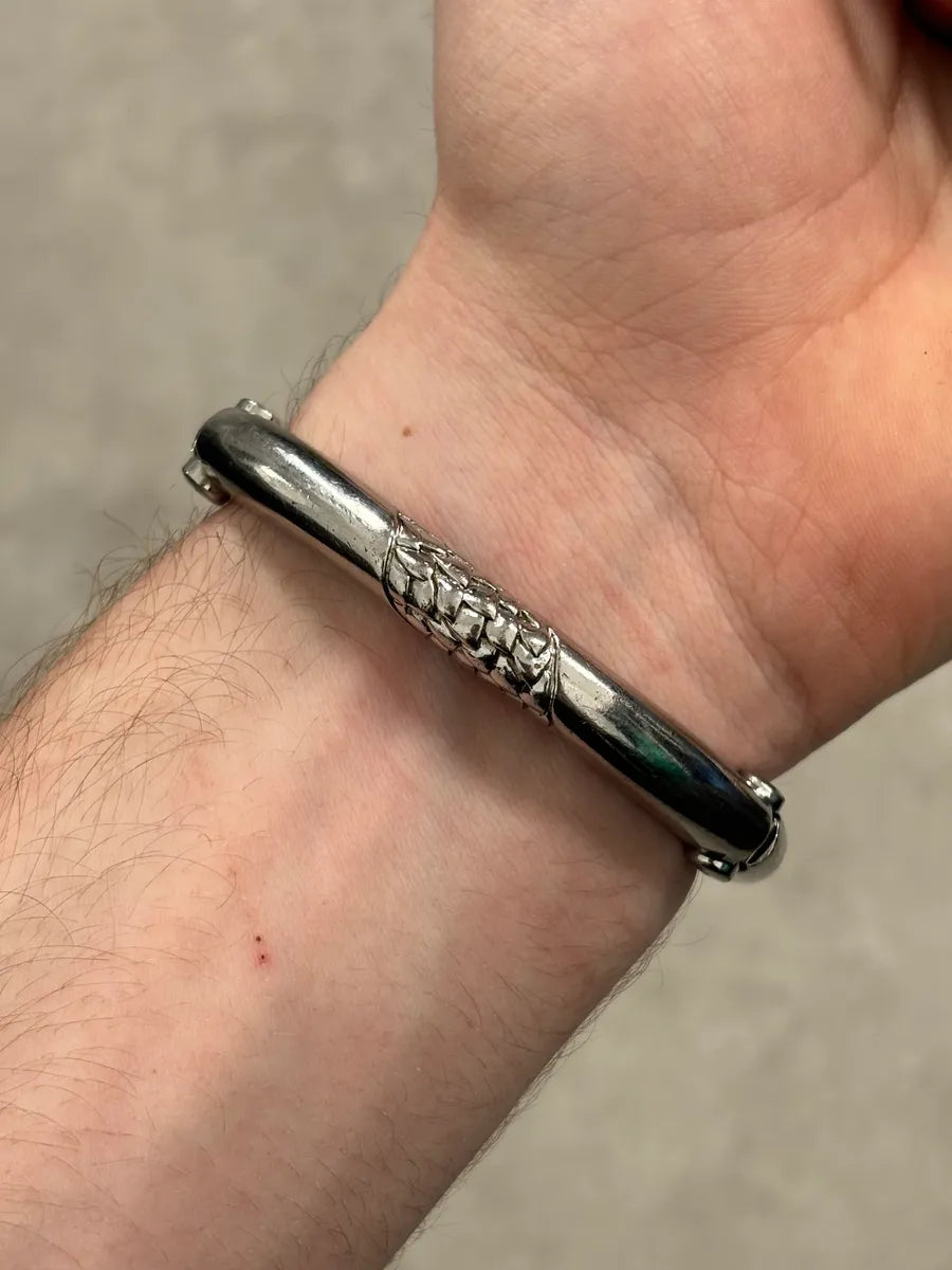 2010s Cavalli Grey Snake Bracelet with Swarovski EDOERQw 2