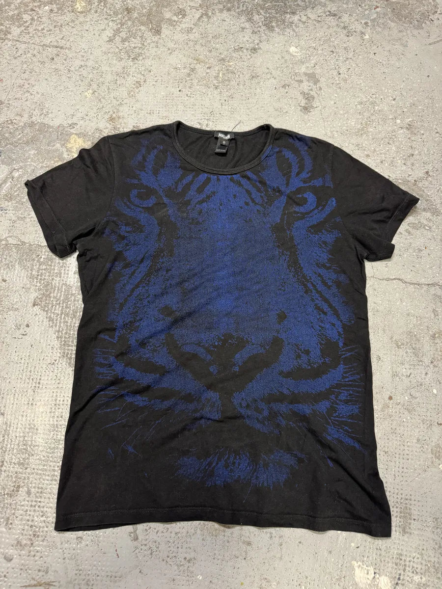 2010s Cavalli Navy Tiger Black T-Shirt nNIXoXi 4