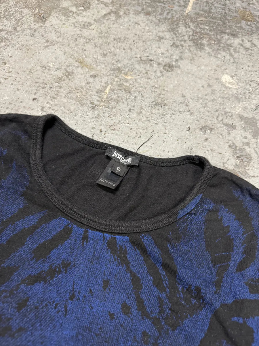 2010s Cavalli Navy Tiger Black T-Shirt nNIXoXi 5