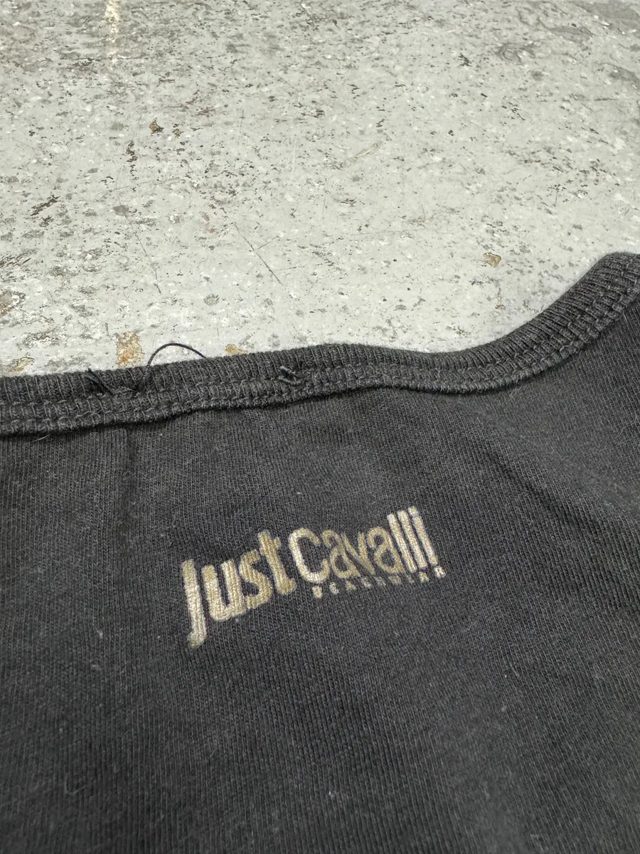 2010s Cavalli Navy Tiger Black T-Shirt nNIXoXi 7