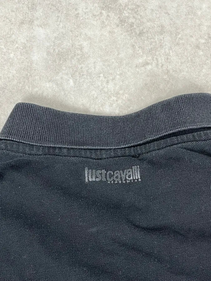 2010s Cavalli Pink & Black Palm Trees Beach Polo HWbqMLe 8