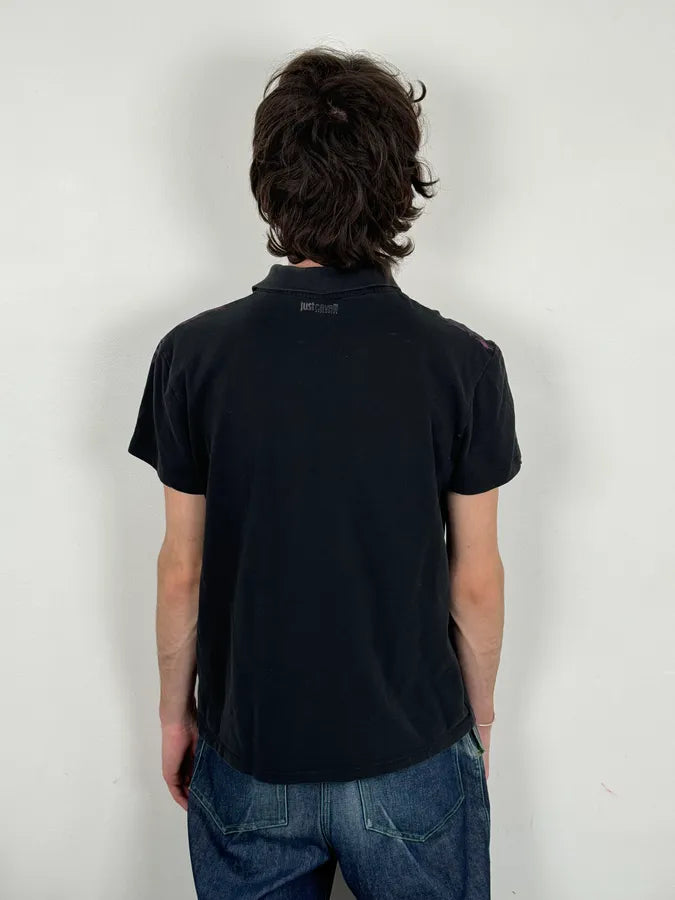 2010s Cavalli Pink & Black Palm Trees Beach Polo HWbqMLe 2