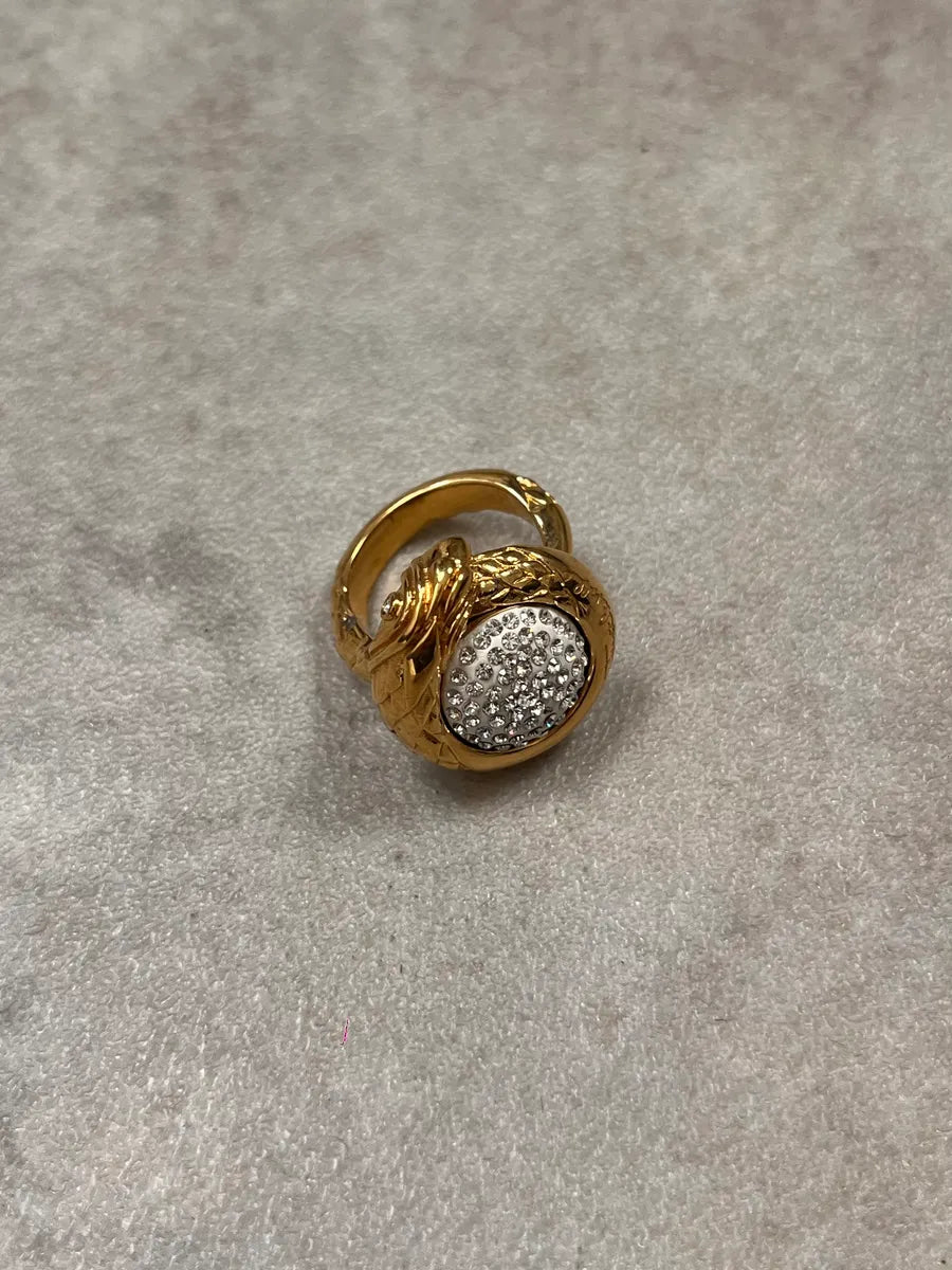 2010s Cavalli Snake Gold & Silver Color Ring AeWZgvq 2