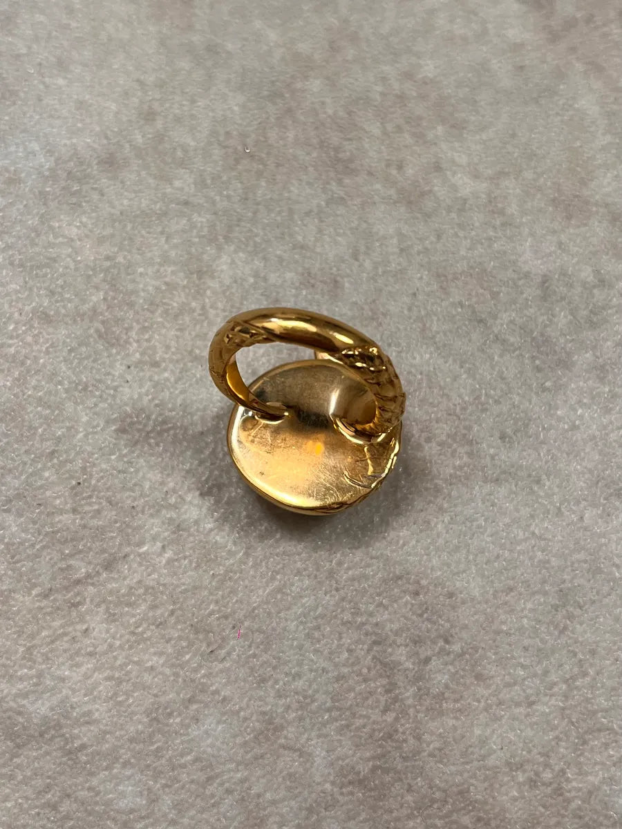 2010s Cavalli Snake Gold & Silver Color Ring AeWZgvq 4