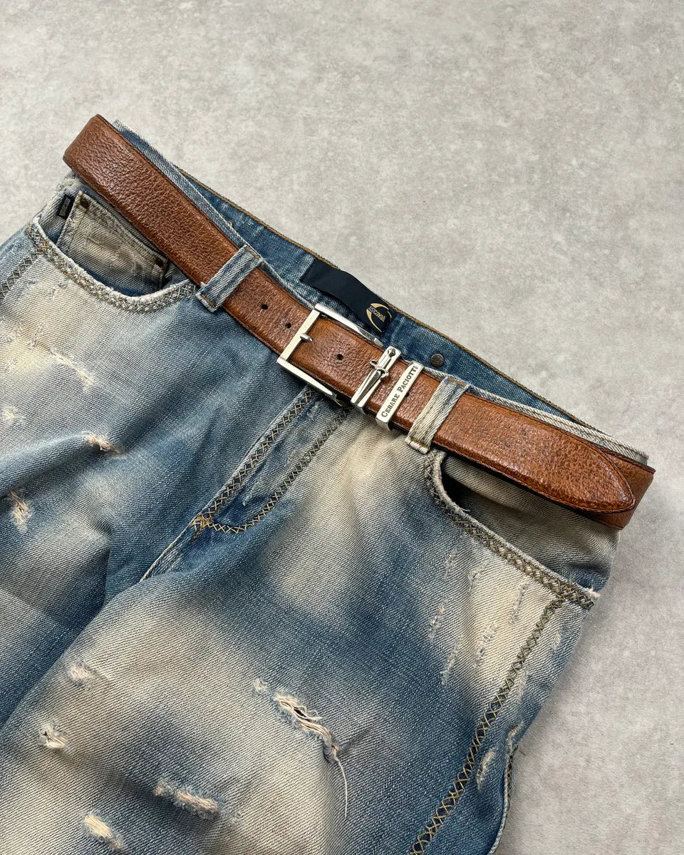 2010s Cesare Paciotti Brown Dagger Leather Belt cKbPCqJ 0