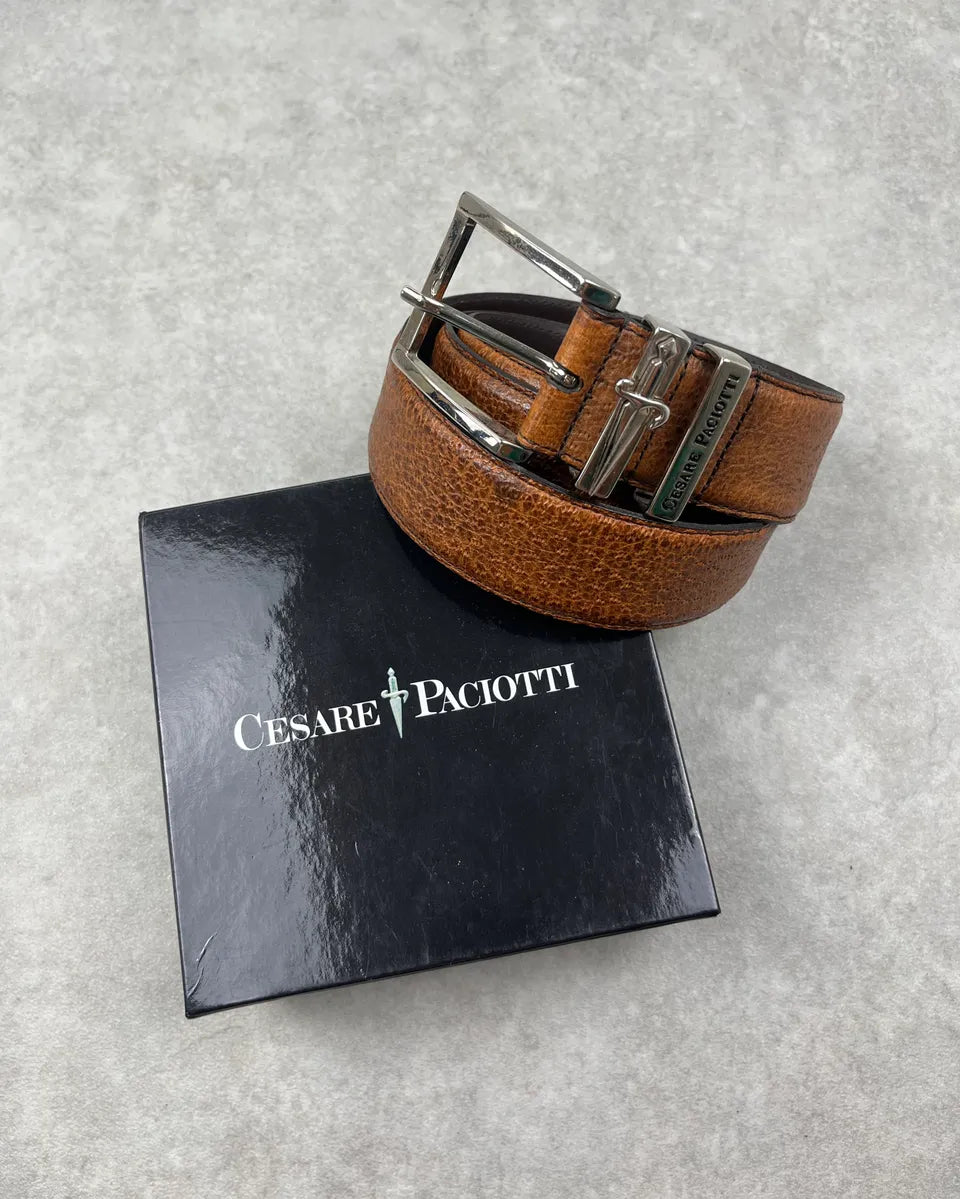 2010s Cesare Paciotti Brown Dagger Leather Belt cKbPCqJ 2