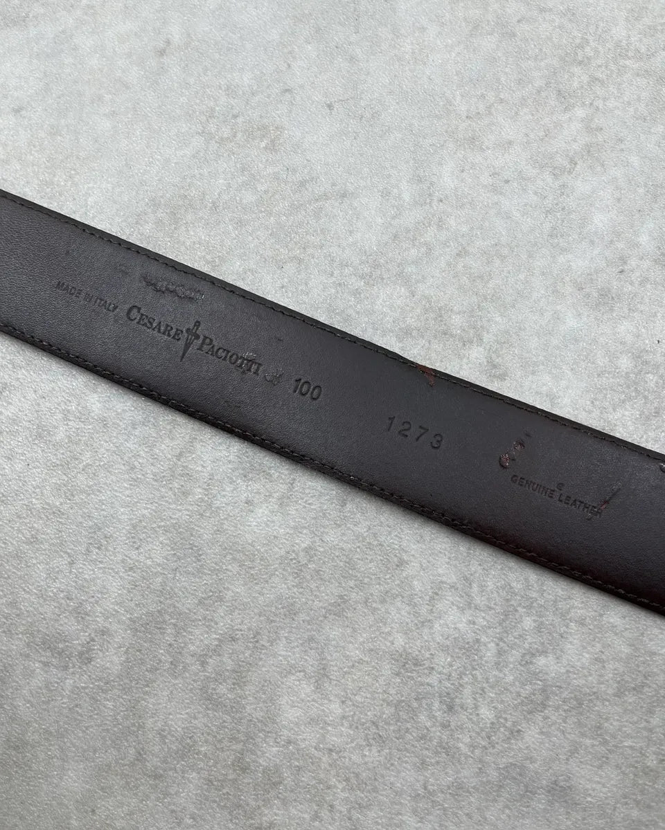 2010s Cesare Paciotti Brown Dagger Leather Belt cKbPCqJ 8