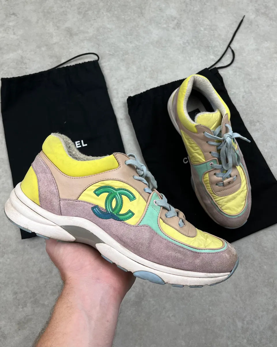 2010s Chanel Yellow CC Runner Sneakers wdYjttA 0