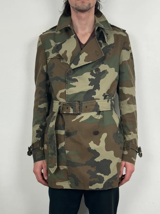 2010s Daniele Alessandrini Camo Trench Coat XmnuHHI 1