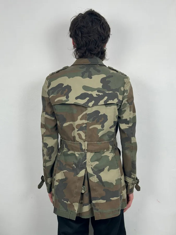 2010s Daniele Alessandrini Camo Trench Coat XmnuHHI 2