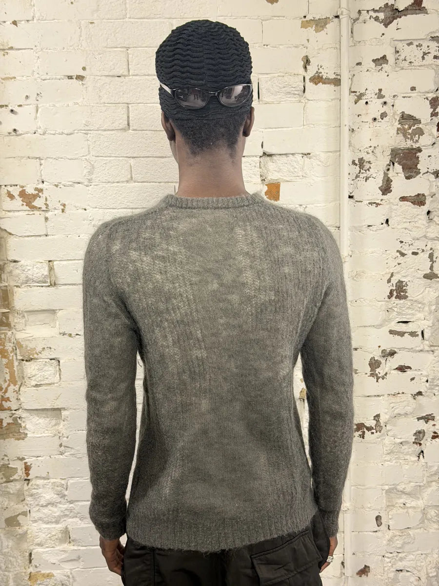 2010s Daniele Alessandrini Grey Layered Distressed Sweater cNzVLwW 1