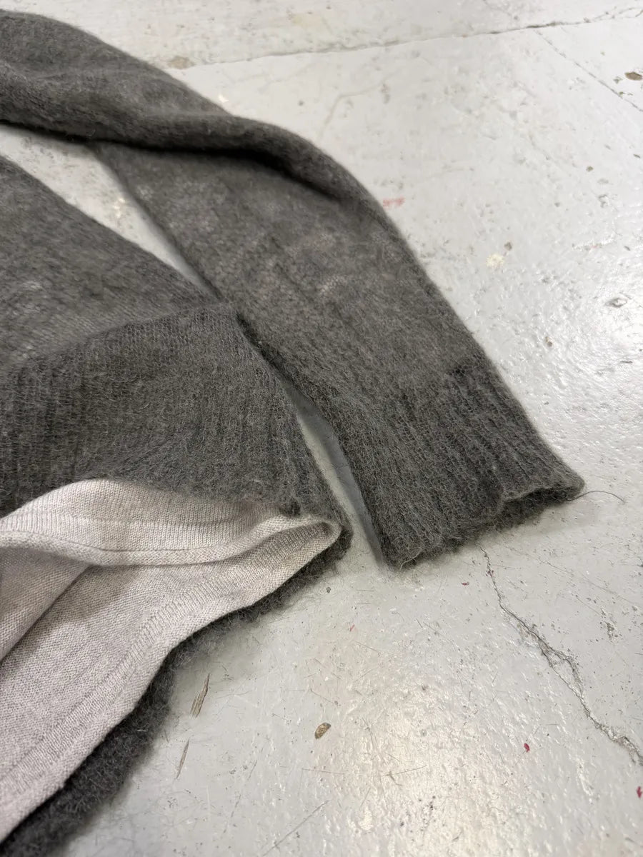 2010s Daniele Alessandrini Grey Layered Distressed Sweater cNzVLwW 2