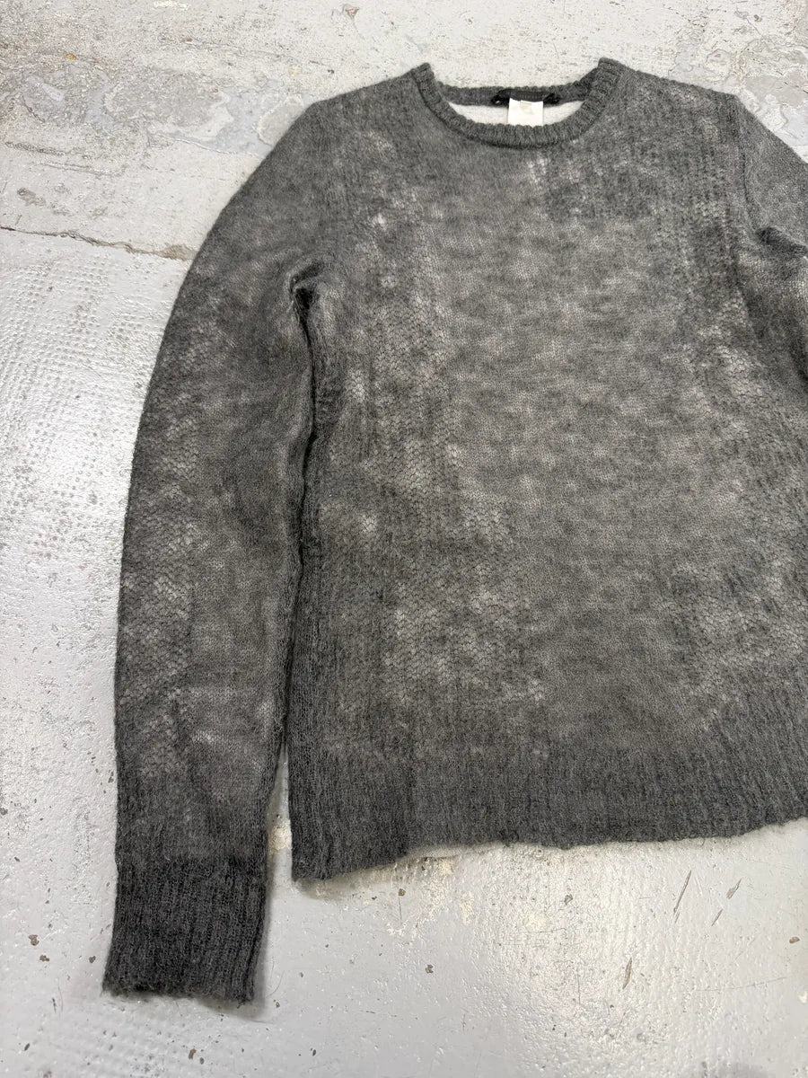 2010s Daniele Alessandrini Grey Layered Distressed Sweater cNzVLwW 5