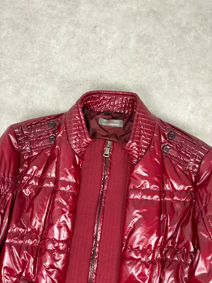 2010s Daniele Alessandrini Red British Puffer Jacket WRMBxQR 3